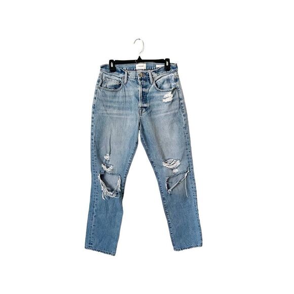Frame Le Original Distressed Button‎ Fly Jeans - Picture 1 of 6